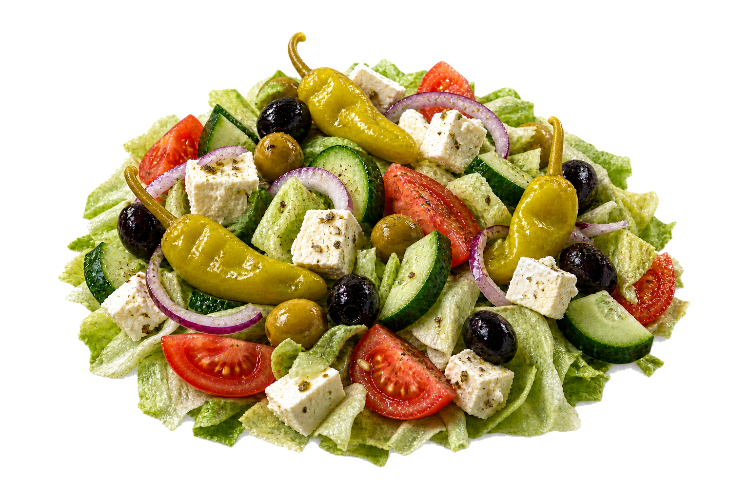 Grekisk sallad med fetaost och oliver